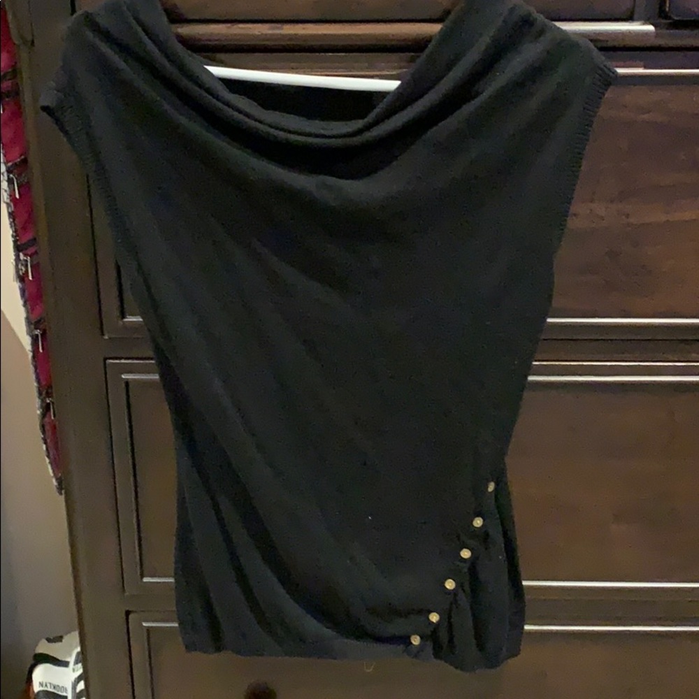 The Limited sleeveless black sweater